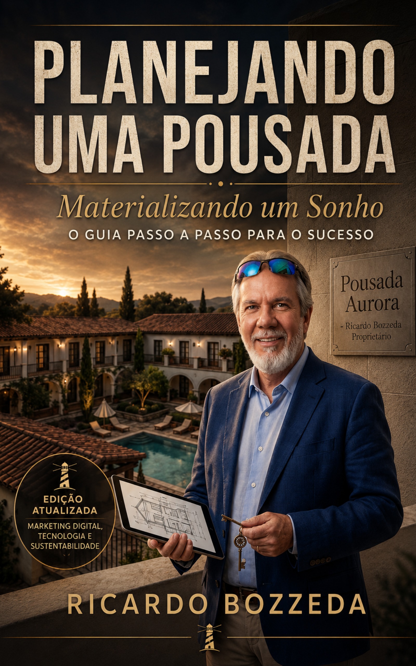 Capa do livro Planejando uma Pousada: Materializando um Sonho, de Ricardo Bozzeda